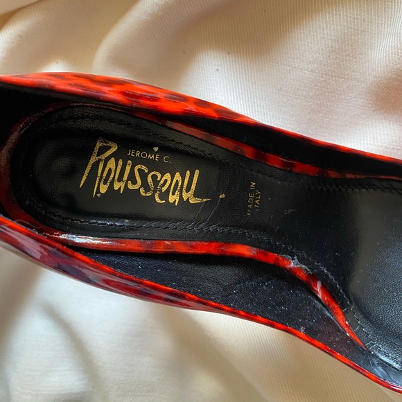 Jerome C Rousseau Red Patent Leather Pumps, size 38.5 - Picture 6 of 8